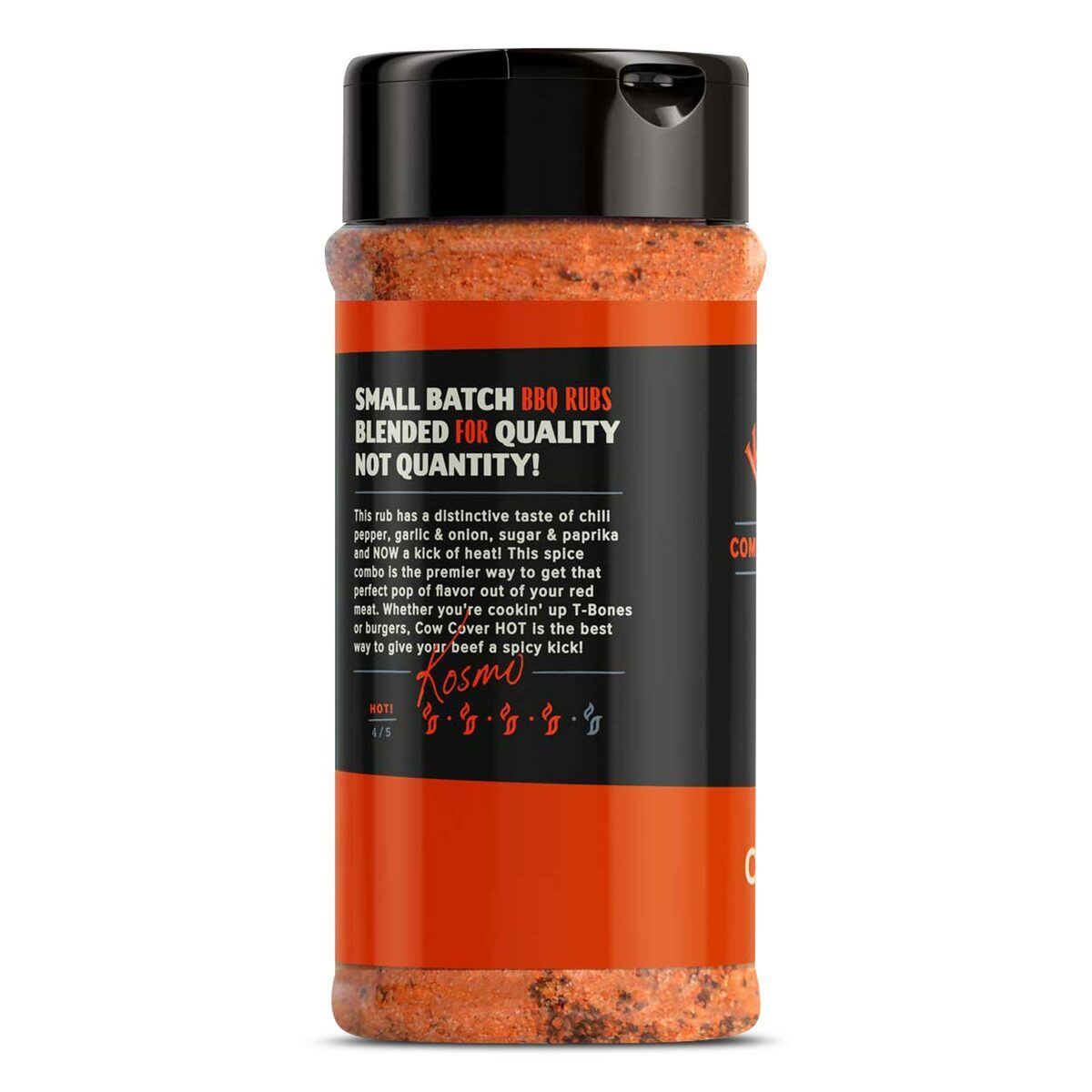 Kosmo&#39;s Q Barbecue Rubs Cow Cover HOT Rub