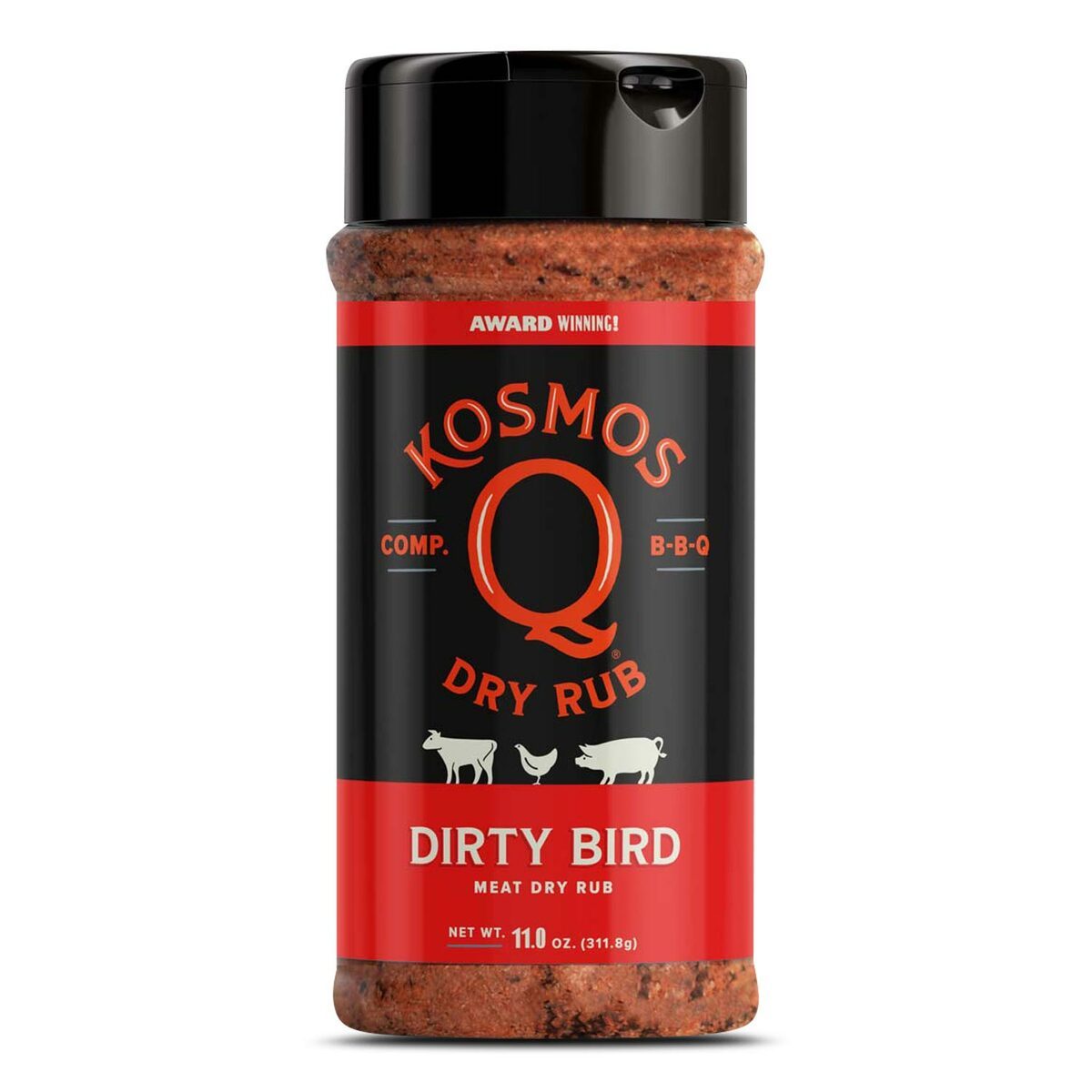 Kosmo's Q Barbecue Rubs Shaker Bottle Dirty Bird Rub