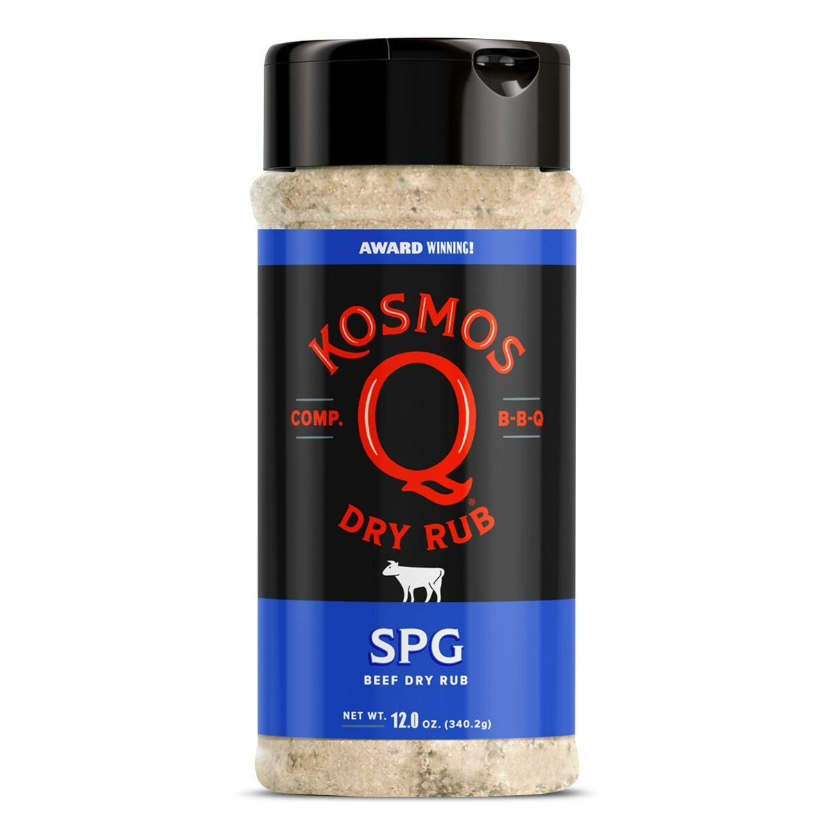 Kosmos Q Dry Rub, Beef, SPG - 12.0 oz