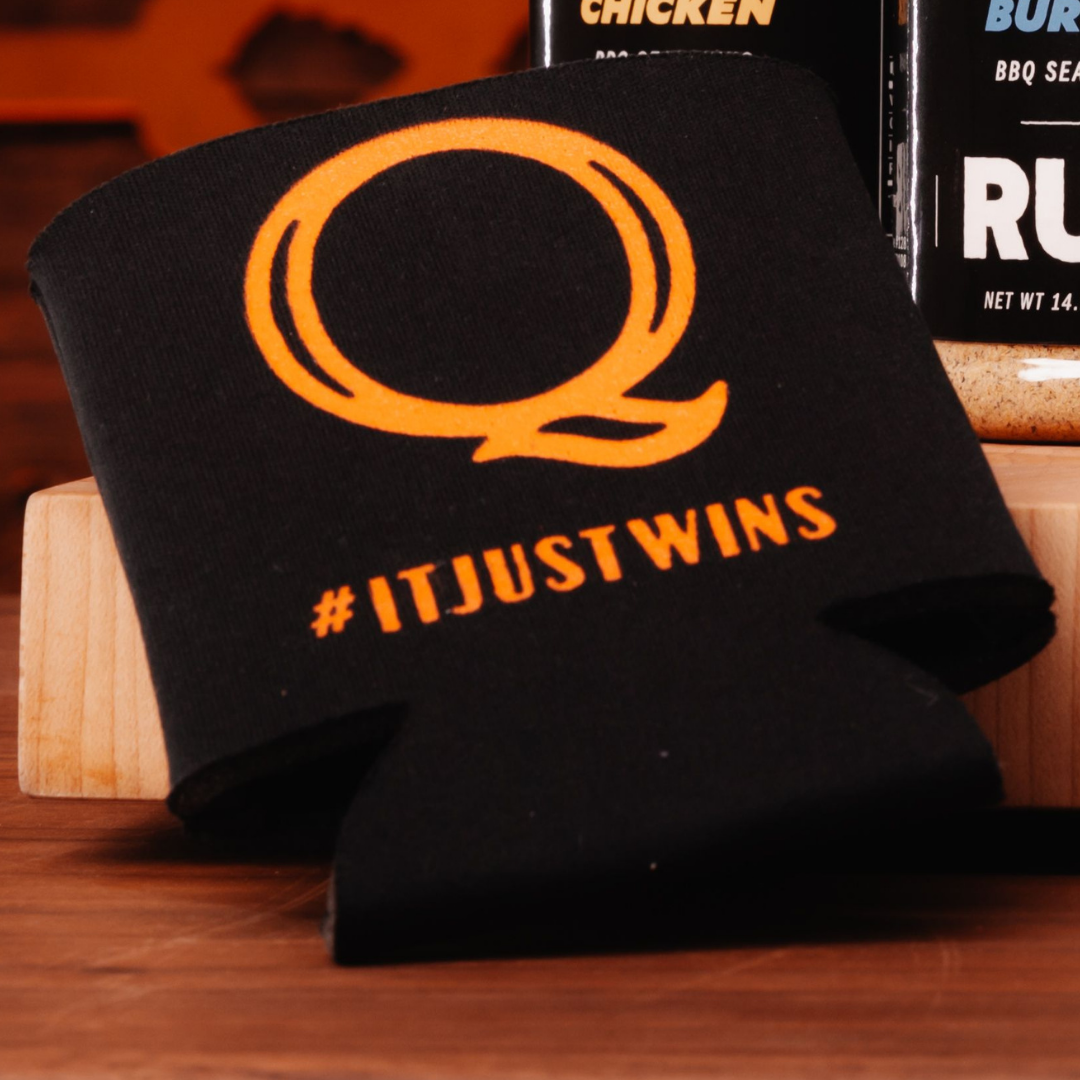 Kosmo&#39;s Q BBQ Accessories Kosmos Q Slim Black Koozie