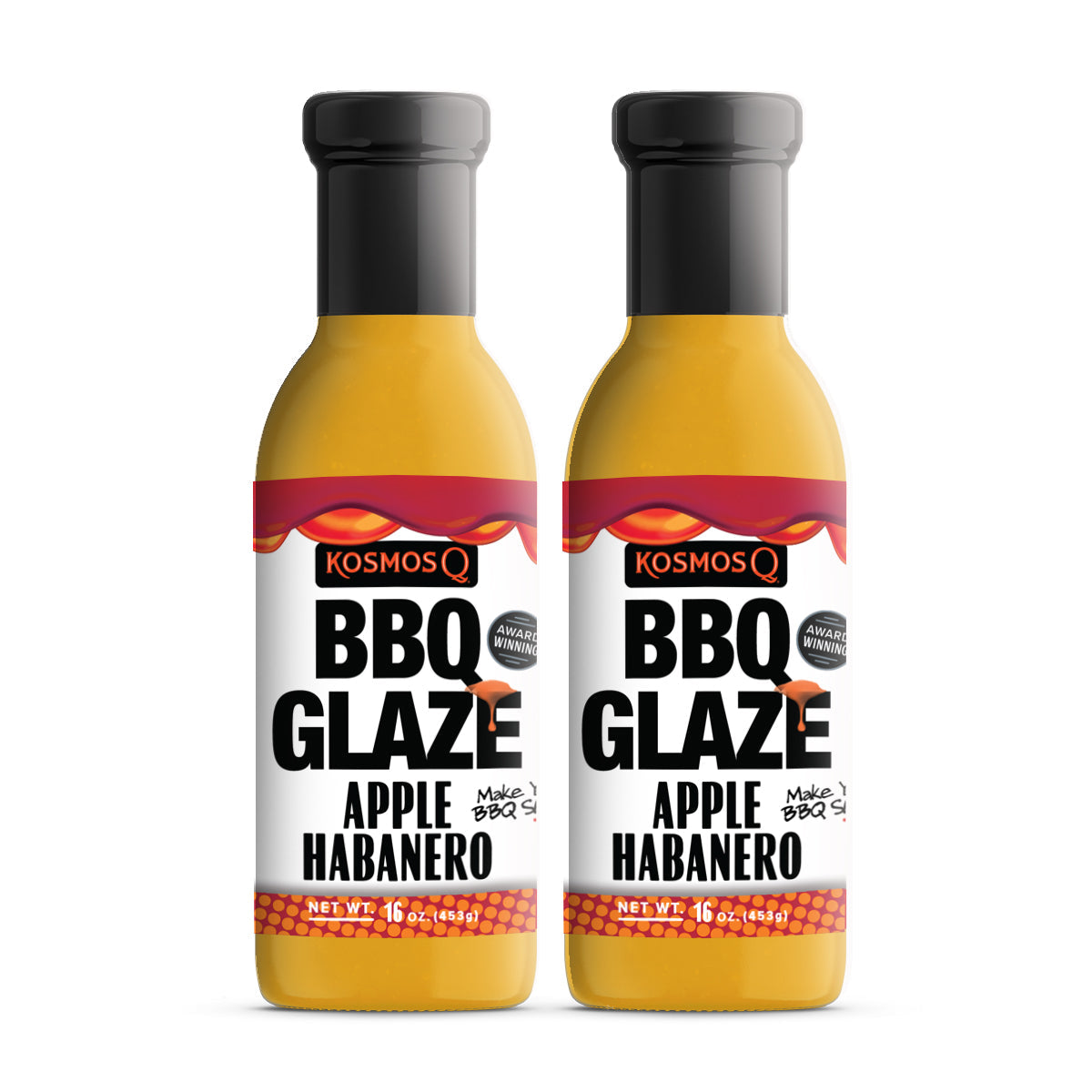 Kosmo&#39;s Q BBQ Glaze 2 Pack Apple Habanero BBQ Glaze