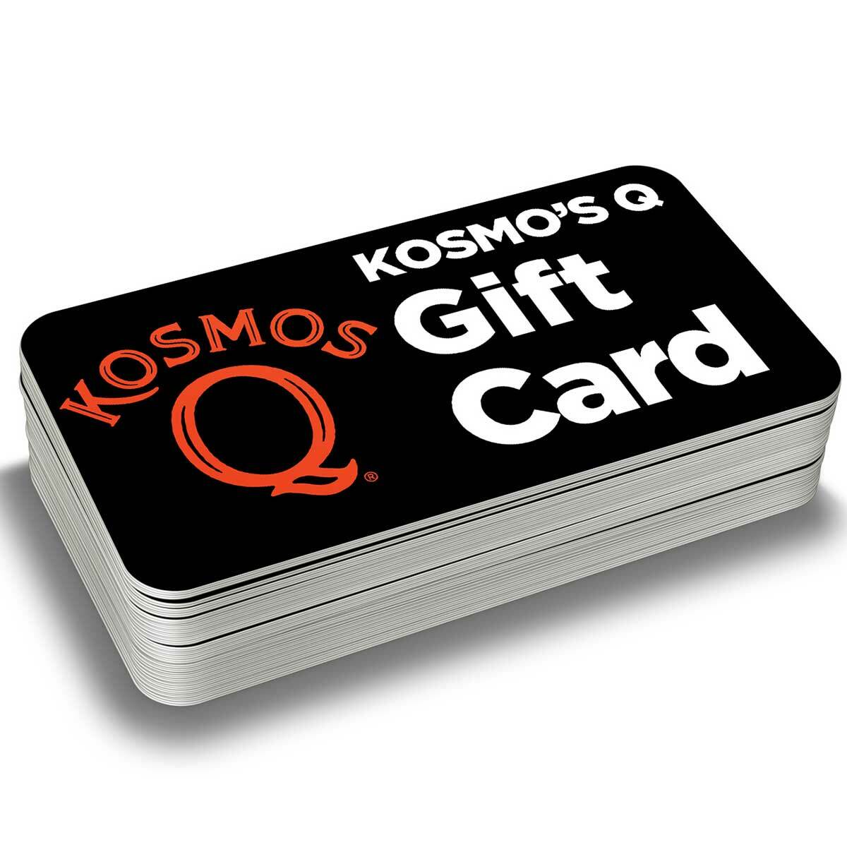 Kosmo's Q Gift Certificates Gift Card