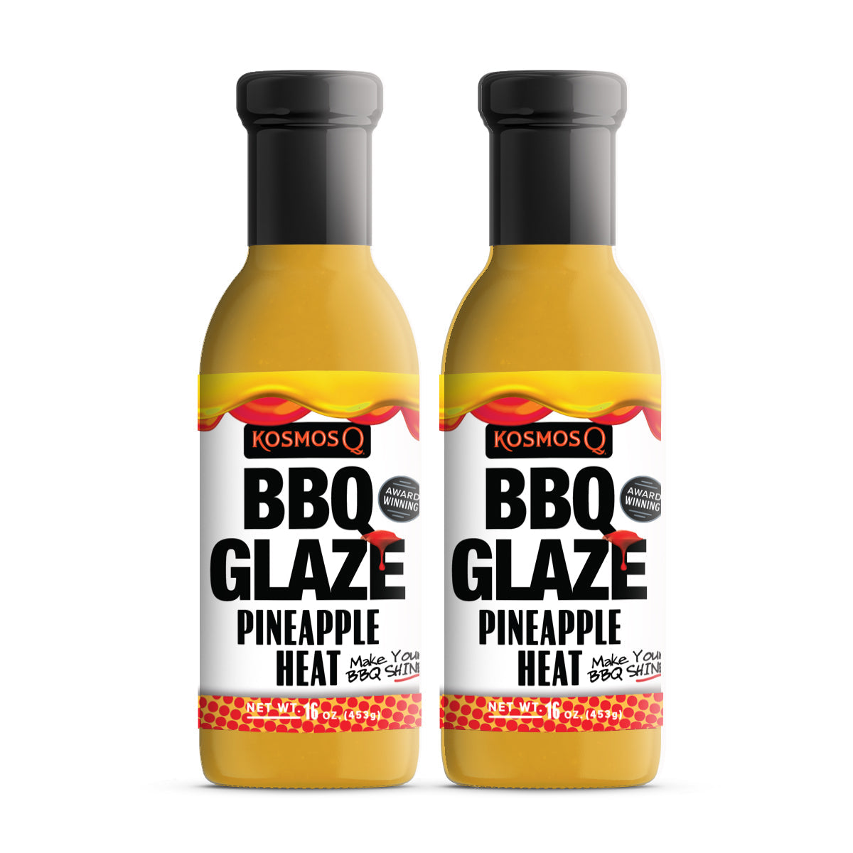 Kosmo&#39;s Q Rib Glaze™ 2 Pack Pineapple Heat BBQ Glaze™