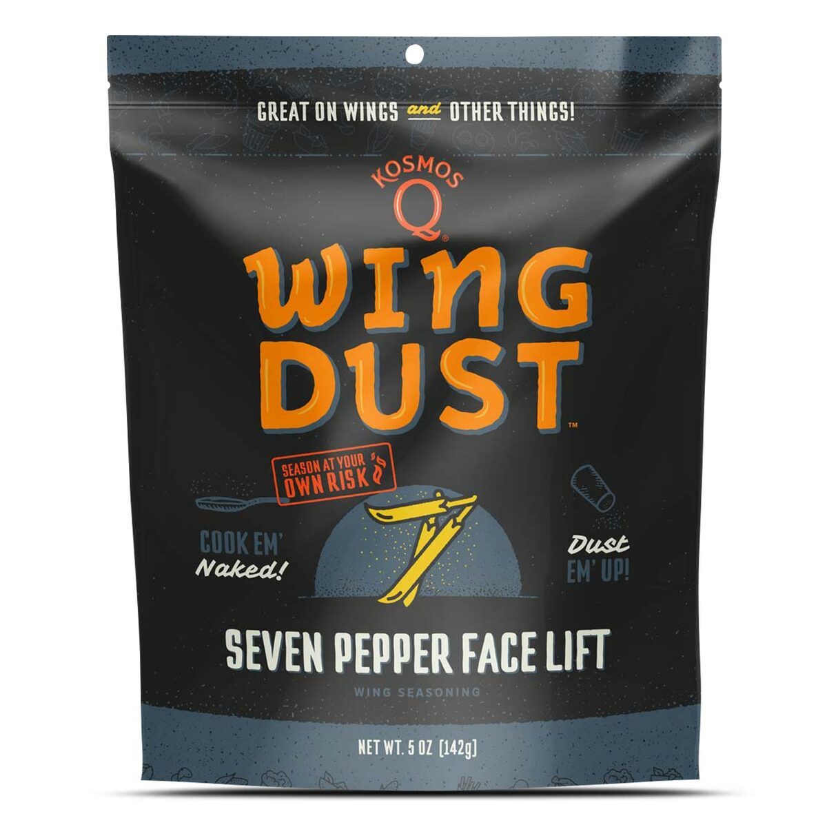 Kosmo's Q Wing Dust™ Single Bag Seven Pepper Wing Seasoning