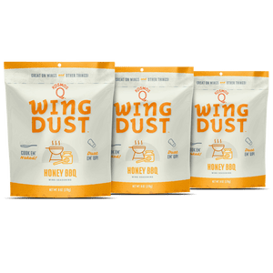 Kosmos Q Honey BBQ Wing Dust - 6 Oz Bag for Wings, Popcorn & More - Dry BBQ  Rub with Savory & Smoky Traditional Honey BBQ Flavor (Honey BBQ)