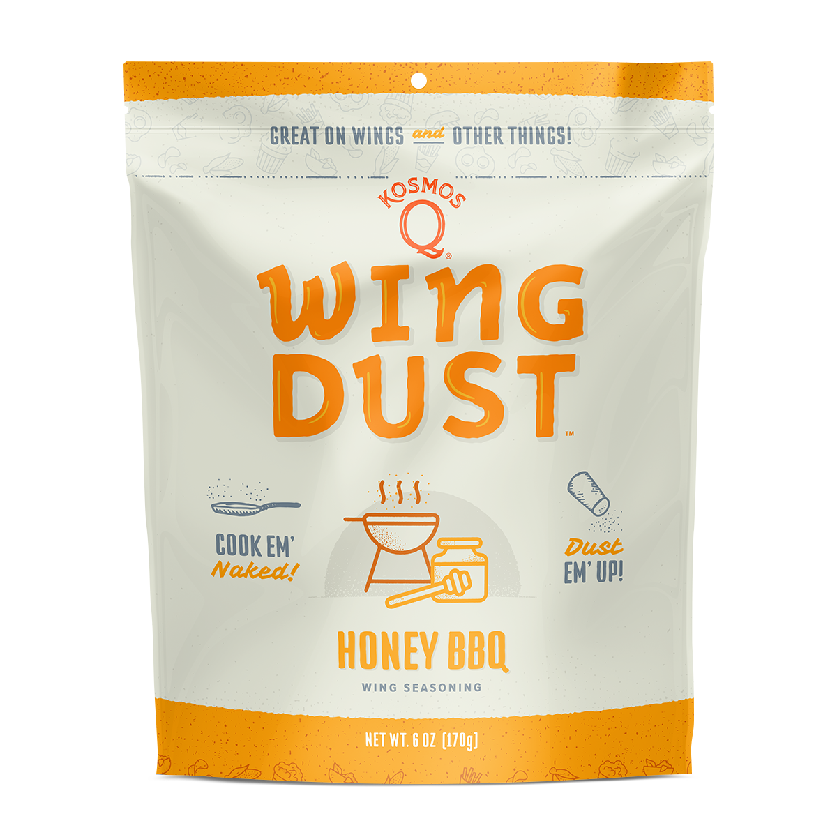 Kosmos Q Wing Dust Varity Pack (Honey BBQ, Garlic Parm, Lemon